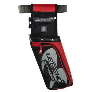 LEGEND ARCHERY Field Quiver XT-420 - Side Quiver - Left Hand | Colour: Red