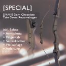 [SPECIAL] DRAKE Dark Chocolate - Take Down - 62 Zoll - 18-38 lbs - Recurvebogen | Rechtshand