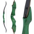 JACKALOPE - Malachite - 62 inches - 22-60 lbs - ILF - Take Down Recurve Bow