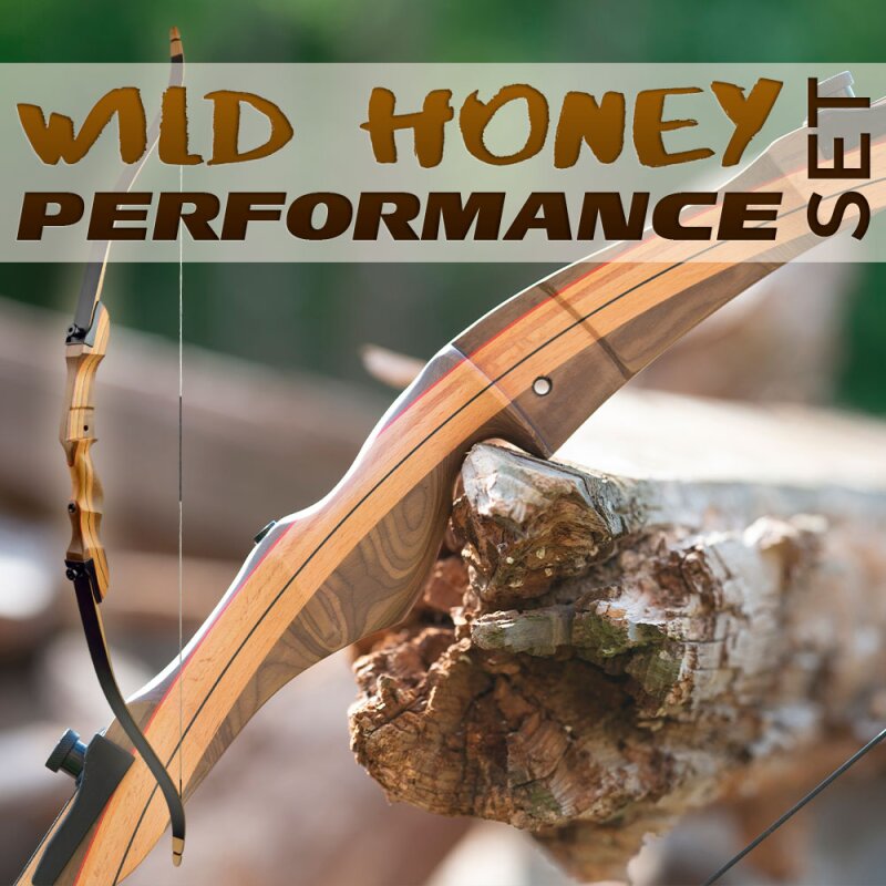 [SPECIAL] SET DRAKE Wild Honey Performance - 64 oder 68 Zoll - 18-40 lbs - Take Down Recurvebogen