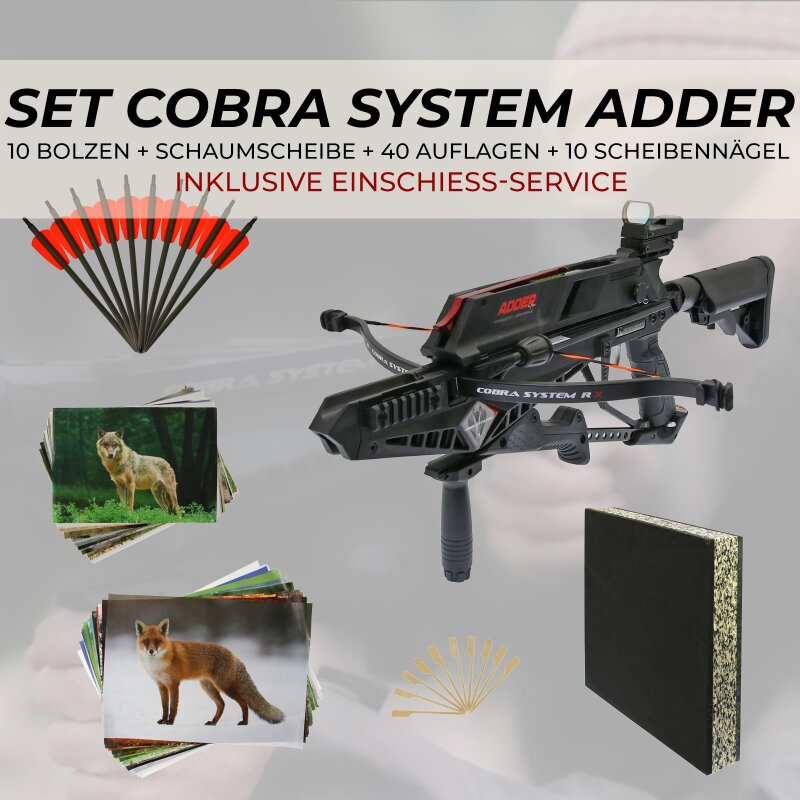 [SPECIAL] EK ARCHERY Cobra System Adder - 130 lbs - Pistolenarmbrust - inkl. Einschießservice & Zubehör