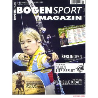 BogenSport Magazin - Das große Magazin rund um Pfeil und Bogen | Nr. 1 - Februar / März 2020