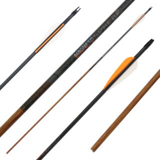 26-30 lbs | [BEST CHOICE] Carbon arrow | MagnetoSPHERE - with Vanes | Spine 700 | 32 inches