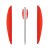 Accessories | X-BOW FMA Highspeed Vane - 1,8 inch | Colour: Red