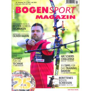 BogenSport Magazin - The big magazine about bows and arrows | No. 3 - June / July 2020