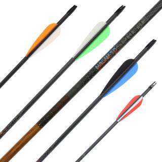 26-30 lbs | Carbon arrow | MagnetoSPHERE - with feathers | Spine 700 | 32 inches