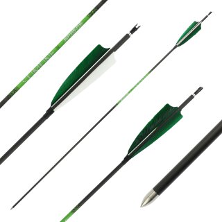 31-35 lbs | [PRICE TIP] Carbon arrow | SPHERE Slimline Pro - with Feathers - Spine: 600 | 32 inches