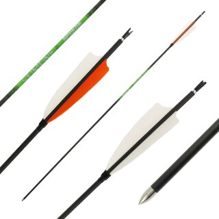 26-30 lbs | [PRICE TIP] Carbon arrow | SPHERE Slimline Pro - with Feathers - Spine: 700 | 32 inches