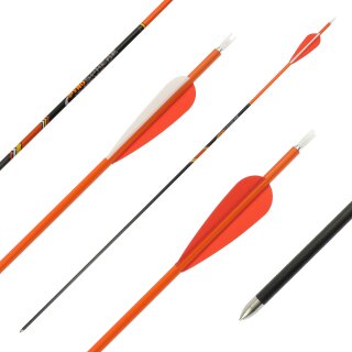 41-55 lbs | Carbon arrow | PyroSPHERE Slim - with Vanes - Spine: 400 | 32 inches