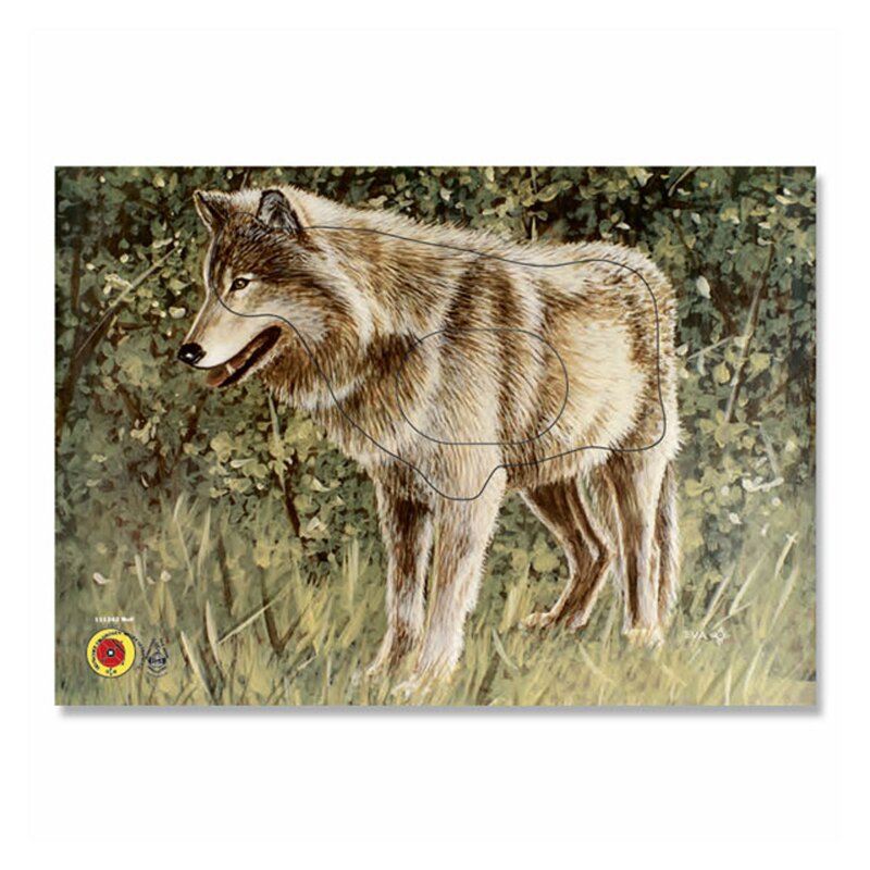 Zielscheibenauflage | Tierbild - Wolf