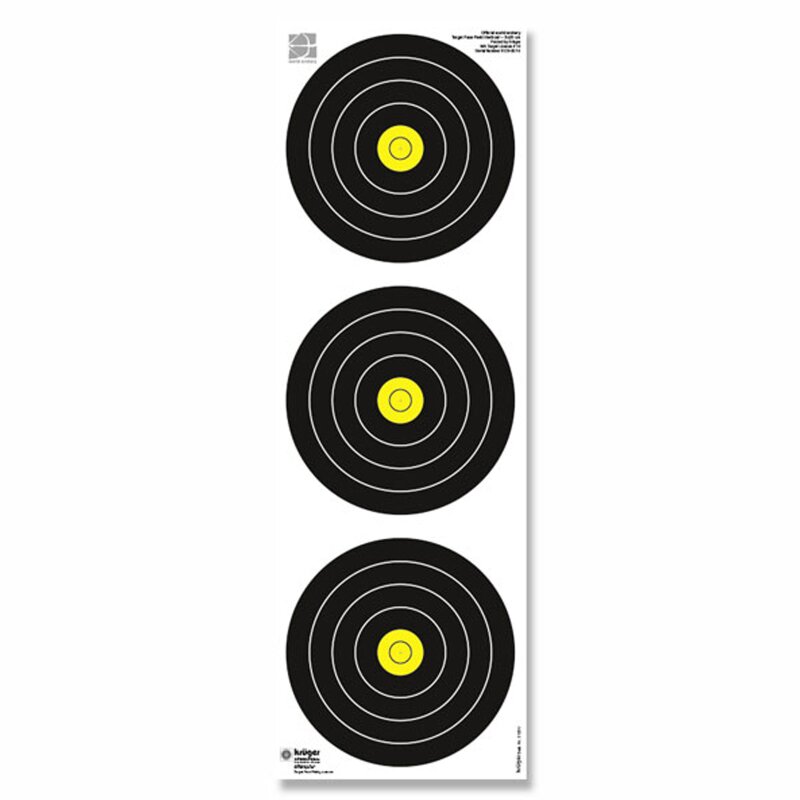Target Face | WA Field archery triple - 20cm (Distance 5 - 20 m)