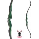 JACKALOPE - Malachite+ - 60 inches - One Piece Recurve bow - 55 lbs | Left hand