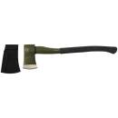 FOX OUTDOOR Axe - Deluxe - large - fiberglass handle - olive