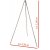 FOX OUTDOOR tripod - approx. 1 -9 m - stainless steel - with chain and hook