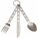 FOX OUTDOOR cutlery - Extra light - 3-piece - stainless...