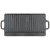 FOX OUTDOOR griddle plate - cast iron - 2 handles - approx. 50 x 23 x 1 -5 cm