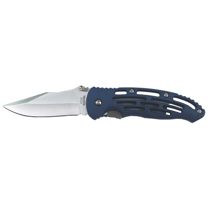 FOXOUTDOOR Jack Knife - one-handed -  blue - plastic handle