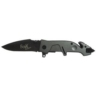 FOXOUTDOOR Jack Knife - one-handed - metal handle - black