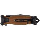 FOXOUTDOOR Jack Knife - Snake - one-handed - coyote tan - metal handle