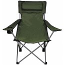 FOX OUTDOOR folding chair - Deluxe - olive - back and...