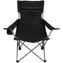 FOX OUTDOOR folding chair - Deluxe - black - back and...