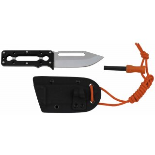 FOXOUTDOOR Knife - Outlive - G10 handle - black - Kydex sheath