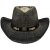 FOX OUTDOOR Strohhut - Texas -  mit Hutband - schwarz-braun