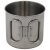 FOX OUTDOOR mug - stainless steel - folding handles - approx. 450 ml