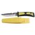 FOXOUTDOOR Diving Knife - yellow-black - rubber handle - sheath