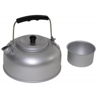 FOX OUTDOOR tea kettle - with tea strainer - aluminum - 950 ml (1 Qt)