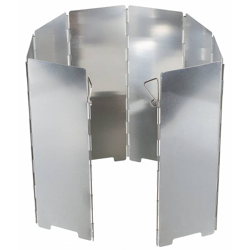 FOX OUTDOOR Windschutz - Alu - faltbar - gro - 8 Lamellen - 67 x 24 cm