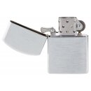 MFH petrol storm lighter - brushed chrome - unfilled