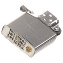 MFH petrol storm lighter - brushed chrome - unfilled