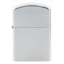 MFH petrol storm lighter - polished chrome - unfilled