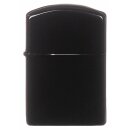 MFH gasoline storm lighter - black - unfilled