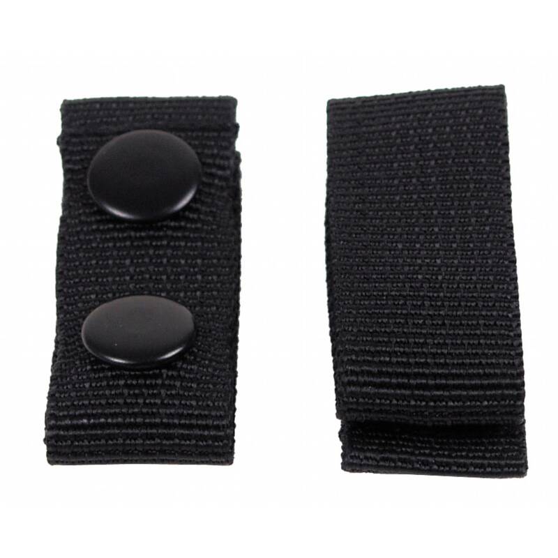 MFH Grtelhalter - Nylon - 4 Stk. - schwarz - mit 2 Druckknpfen
