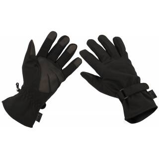 MFH HighDefence Fingerhandschuhe - Soft Shell - schwarz