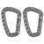 MFH Carabiner - Plastic - foliage - D 7 mm x 8,5 cm - 2-pack