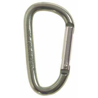 MFH Carabiner - D 6 mm x 6 cm - OD green