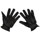 MFH Leather Gloves - black - quartz sand filling