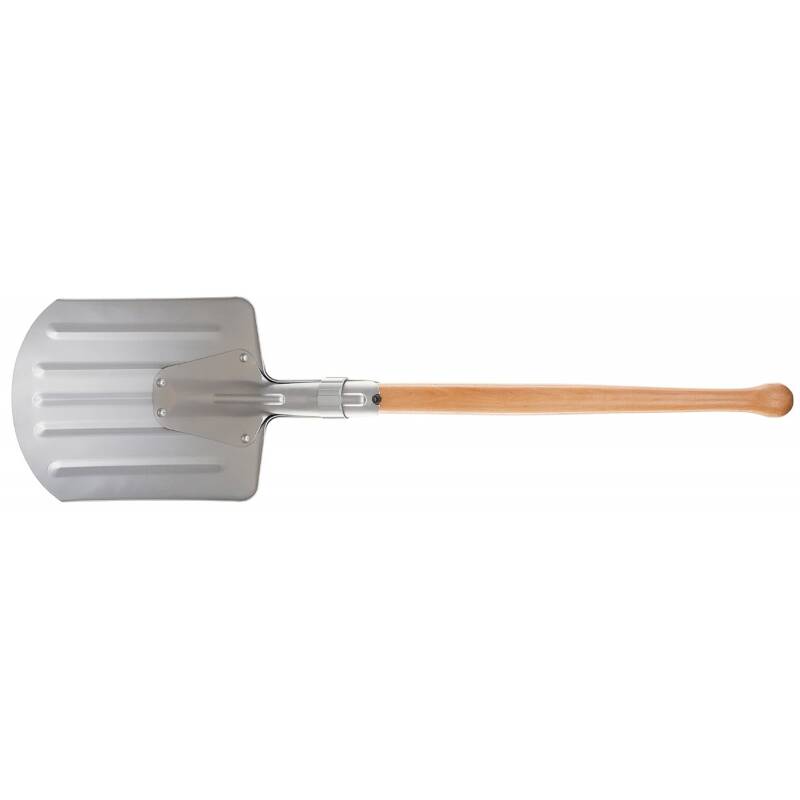 MFH Norw. Schneeschaufel - teilbar - Alu/Holz