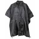 MFH Poncho - Rip Stop - black - approx. 144 x 223 cm