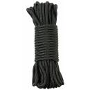 MFH Rope - black - 5 mm - 15 meters