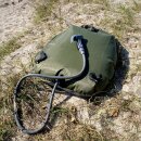 MFH Solar shower - Deluxe - 20 l - olive - with transport bag