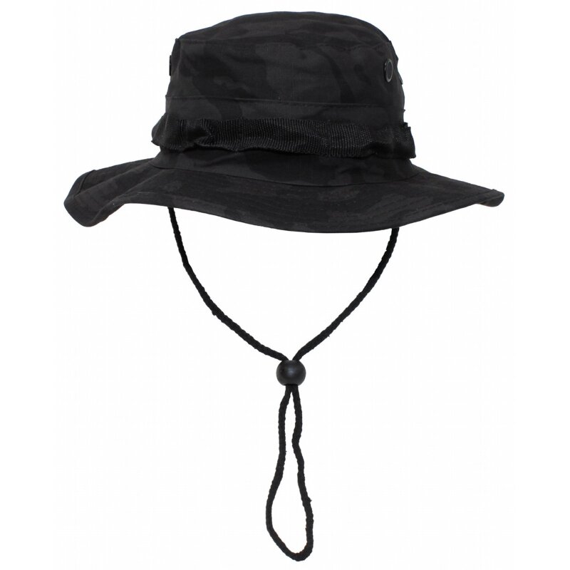 MFH US GI Bush Hat - chin strap - GI Boonie - Rip Stop - night-camo, 25 ...