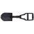MFH US folding spade - plastic handle - 3-piece - black