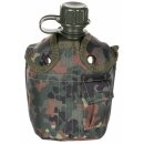 MFH US Plastikfeldflasche - 1 l - Hülle - flecktarn - BPA-frei