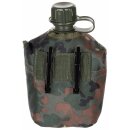 MFH US Plastikfeldflasche - 1 l - H&uuml;lle - flecktarn - BPA-frei