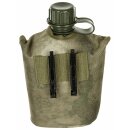 MFH US Plastikfeldflasche - 1 l - Hülle - HDT-camo FG - BPA-frei