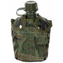 MFH US Plastic Canteen - 1 l - cover - woodland - BPA free